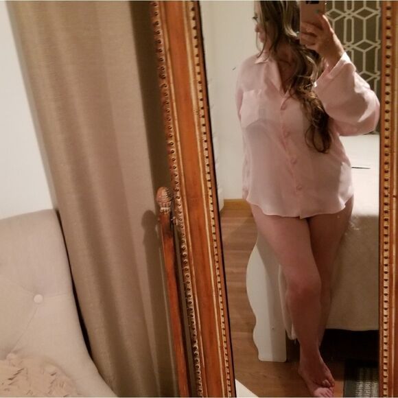 Victoria’s Secret Vintage Gold Label Pink  Satin - Picture 3 of 8